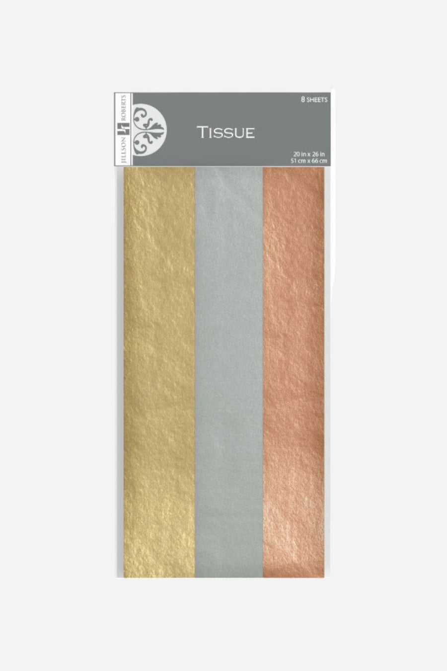 Jilson & Roberts Metallic Multi Tissue Paper – front view