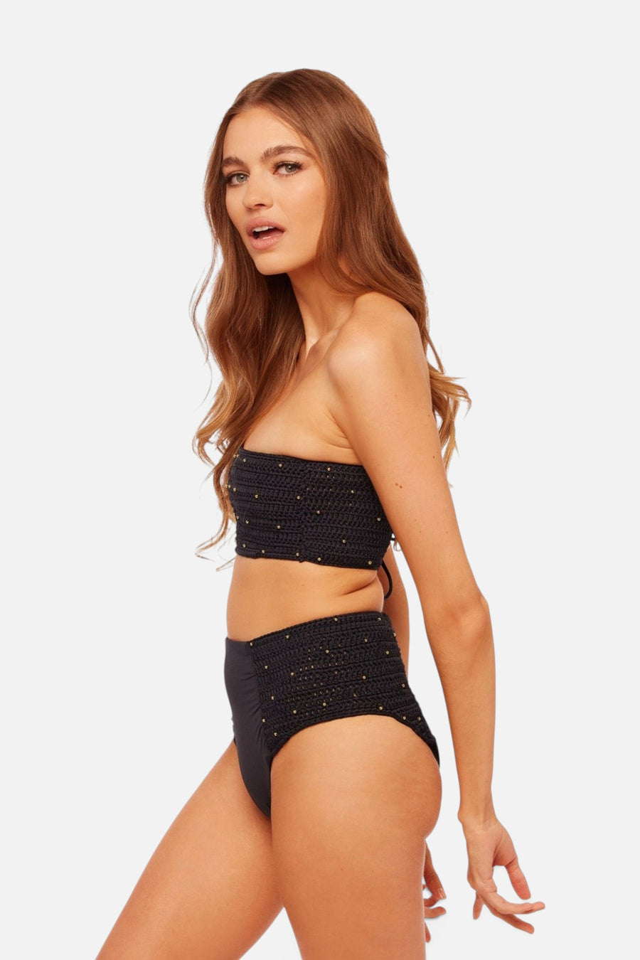JMP The Label Cancun Bottom in Midnight Black – back view