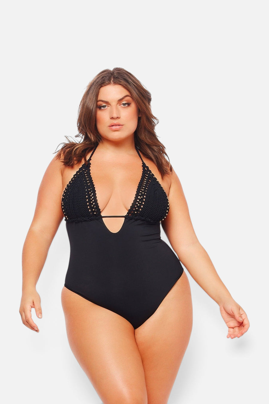 JMP The Label Caracas One Piece in Midnight Black – detail