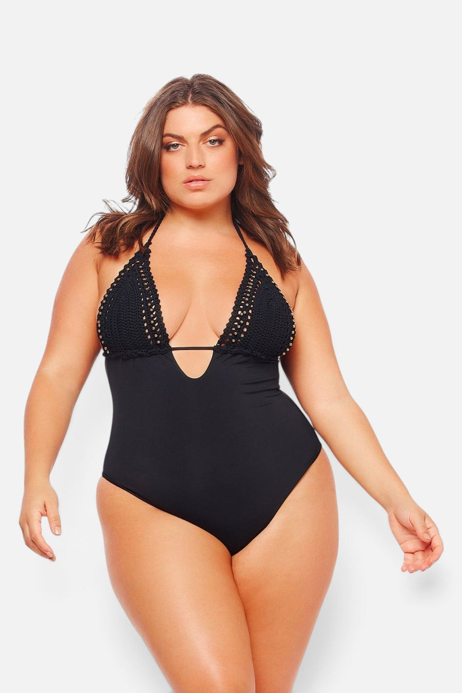 JMP The Label Caracas One Piece in Midnight Black – side view