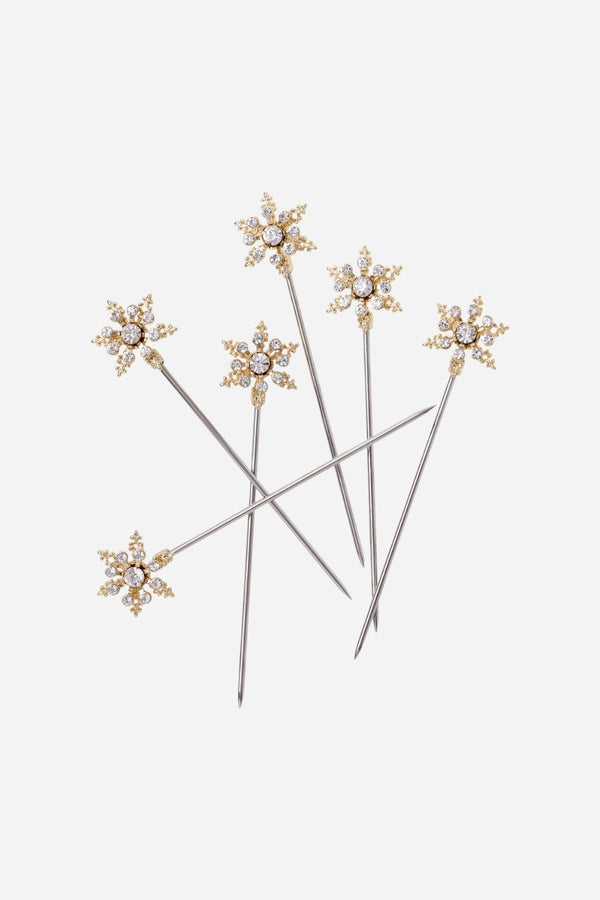 Joanna Buchanan Snowflake Cocktail Picks, Crystal