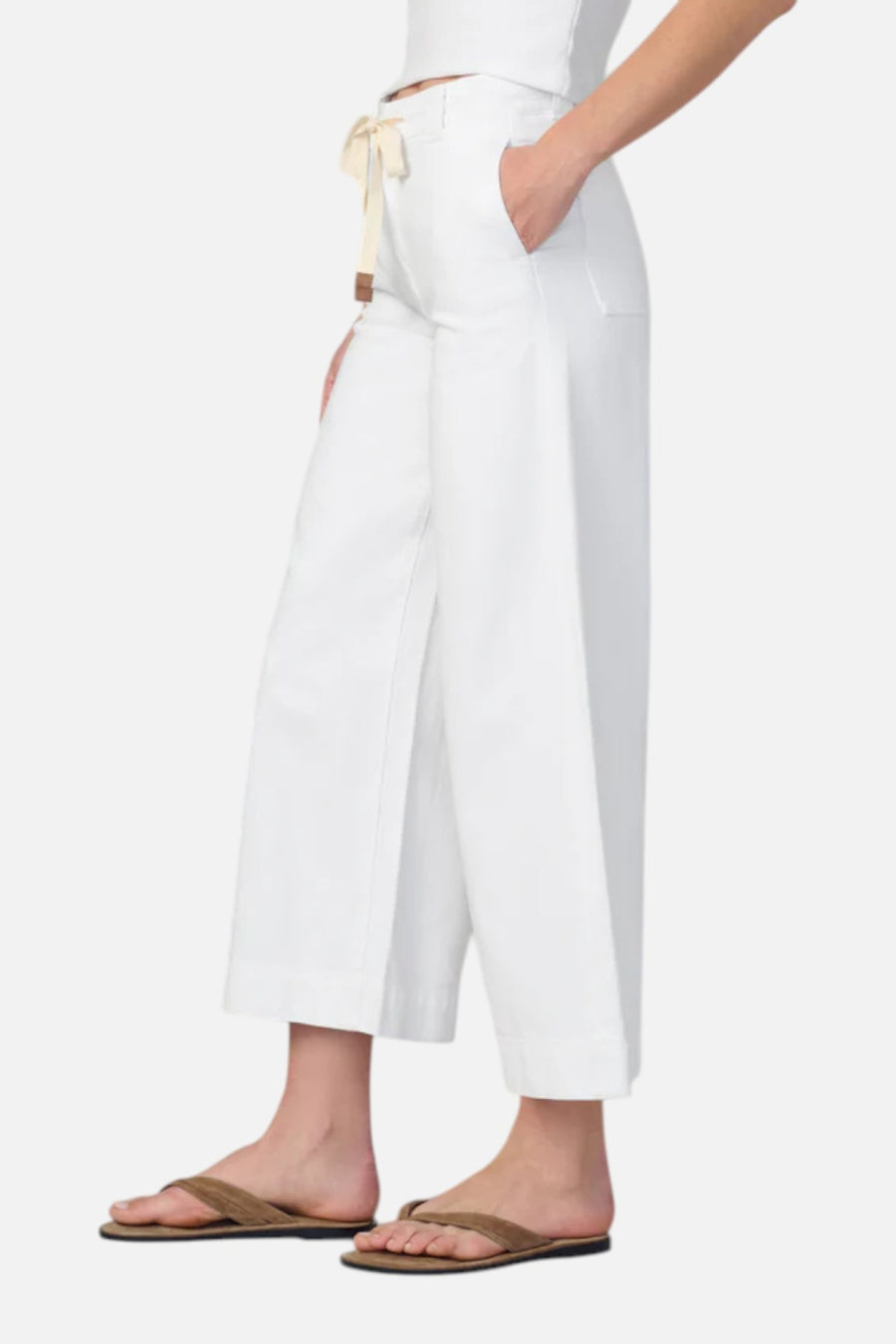 Joes Jeans Addison Pant in White – side view