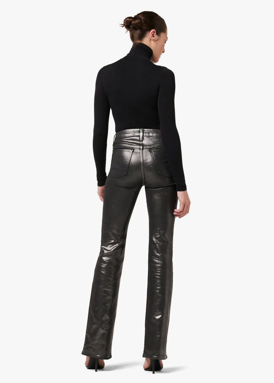 Joes Jeans Hi Honey High Rise Curvy Boot Cut Foil Pants in Gunmetal – alternate