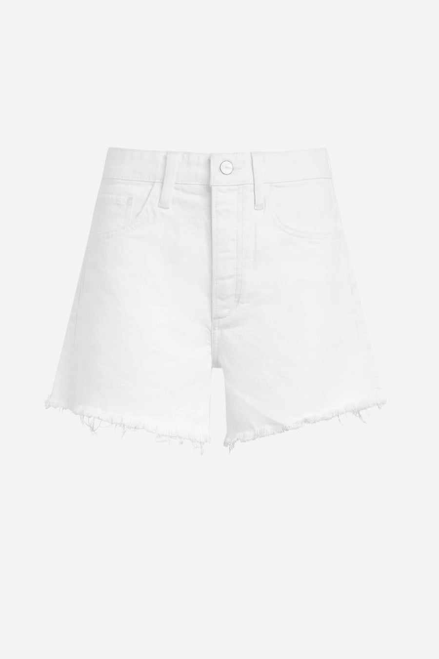 Joe's Jeans Jessie Relaxed Short with Fray Hem in White – alternate