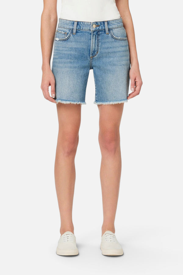Joes Jeans The 7" Lara Bermuda Short Frayed Hem in So Proud