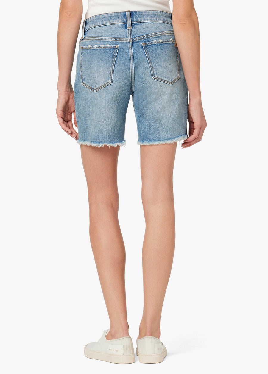 Joes Jeans The 7" Lara Bermuda Short Frayed Hem in So Proud – side view