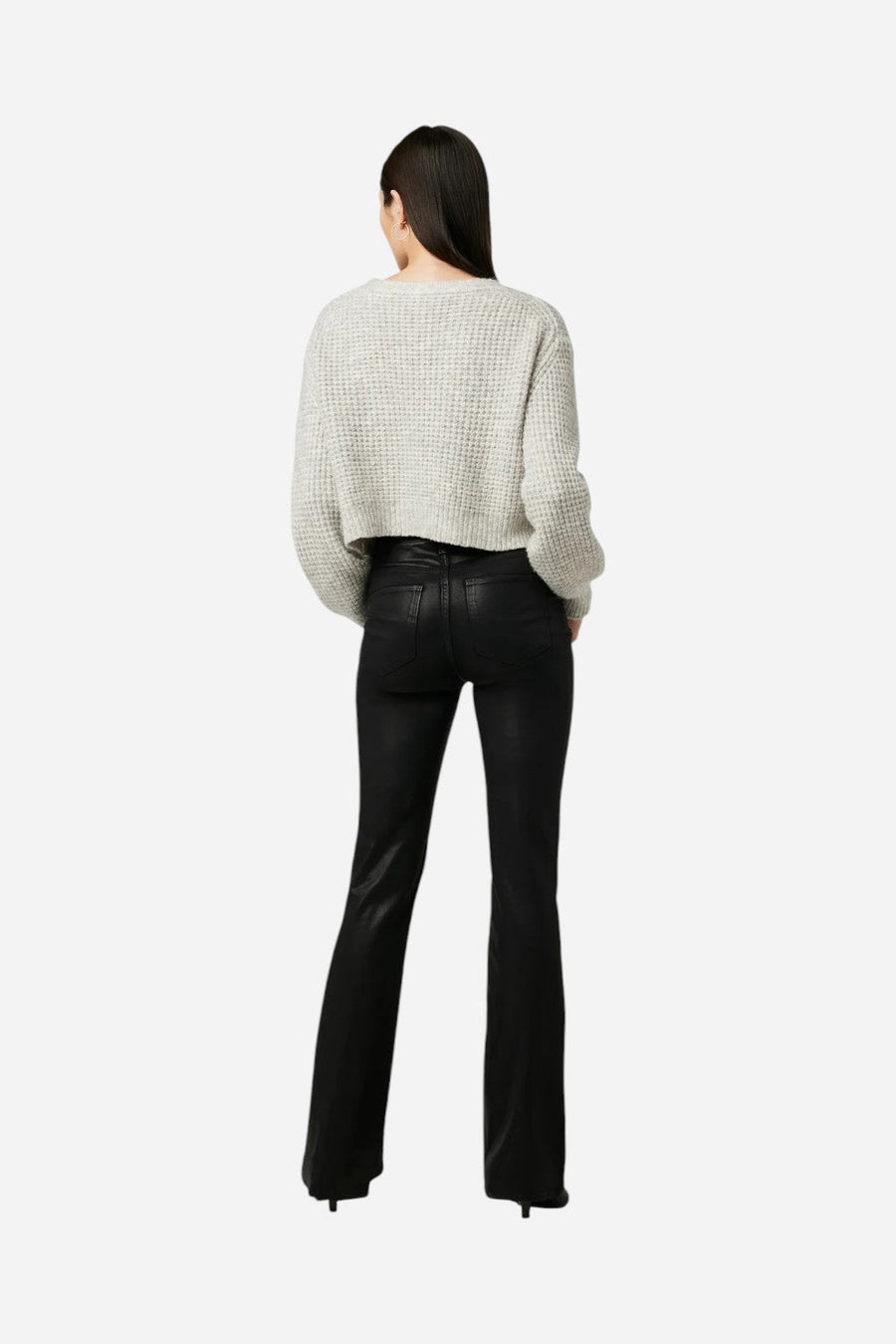 Joe's Jeans The Hi Honey Bootcut in Coated Black - 32" Inseam – alternate