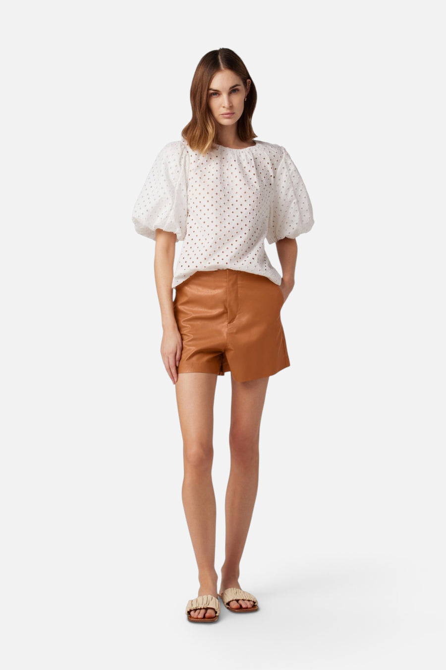 Joes Jeans The Johnnie Weightless Vegan Leather Short – alternate