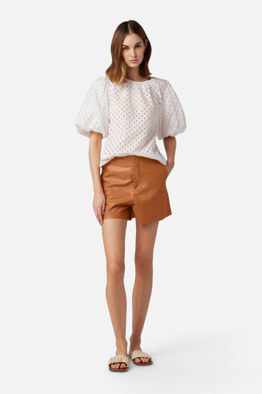Joes Jeans The Johnnie Weightless Vegan Leather Short – side view
