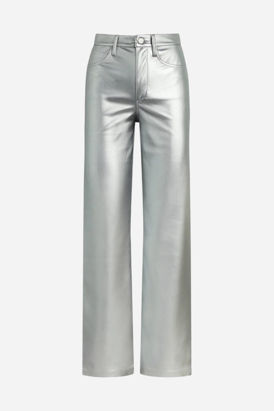 Joe's Jeans The Margot Vegan Leather in Plated Silver – alternate
