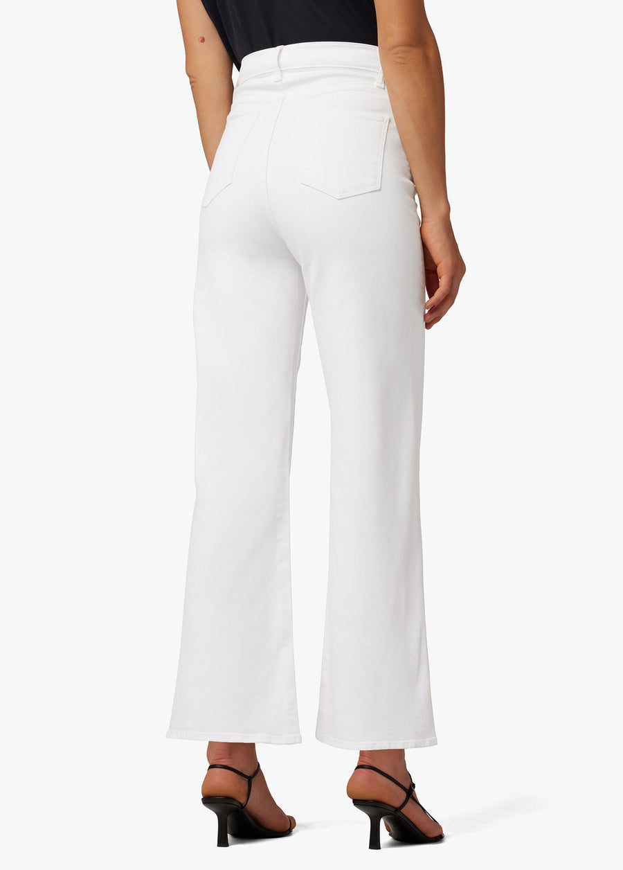 Joes Jeans The Mia High Rise Wide Ankle Vintage Stretch Trouser in White – alternate
