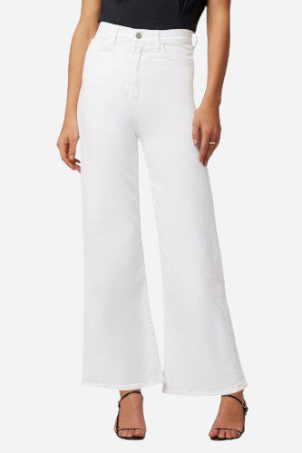 Joes Jeans The Mia High Rise Wide Ankle Vintage Stretch Trouser in White