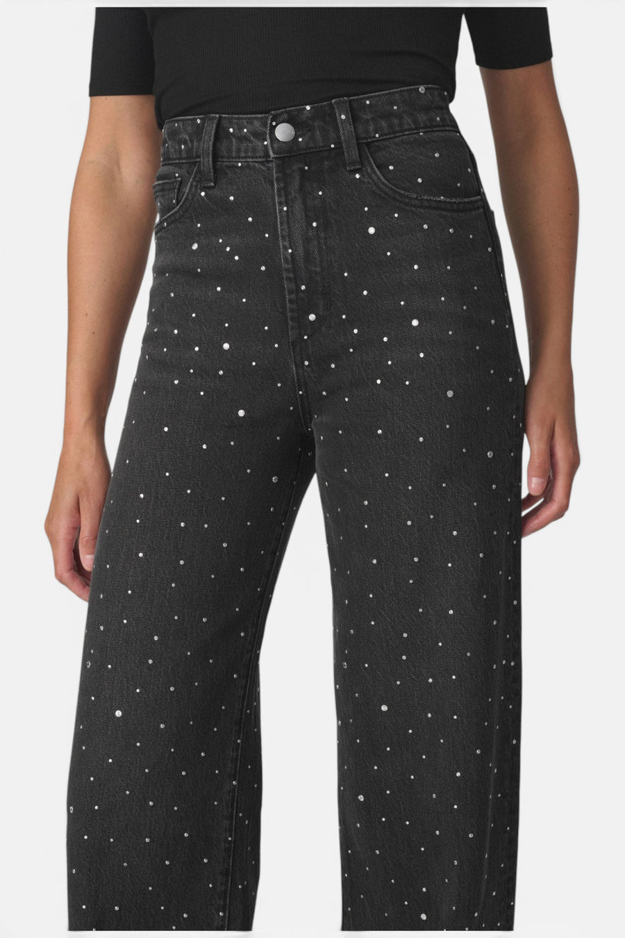 Joe's Jeans The Mia Stoned Wide Leg Jean in Asteroid Stone – alternate