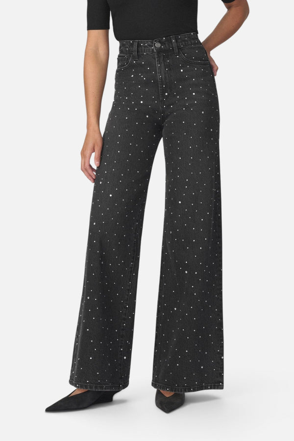 Joe's Jeans The Mia Stoned Wide Leg Jean in Asteroid Stone