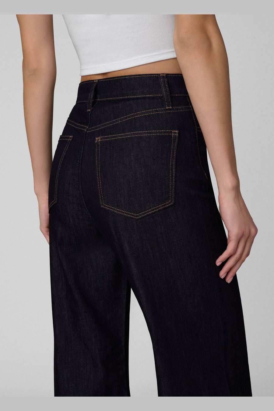 Joe's Jeans The Mia Wide Leg Jean in Absolutely – detail