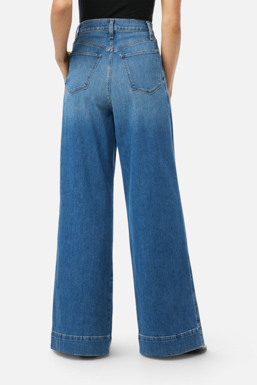 Joes Jeans The Pleated High Rise Denim Trousers in Awake – side view