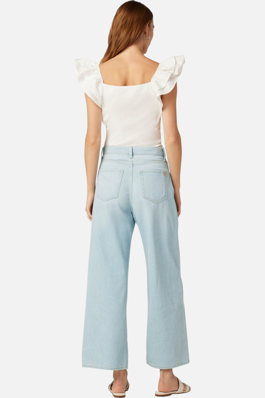 Joes Jeans The Pleated Wide Leg Ankle Weightless in Charming – side view