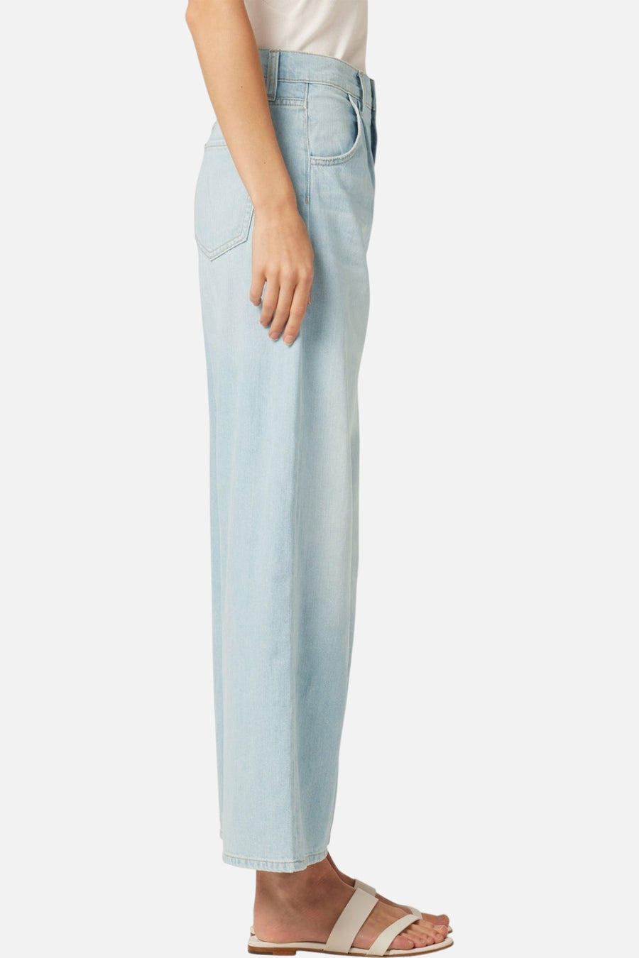 Joes Jeans The Pleated Wide Leg Ankle Weightless in Charming – side view