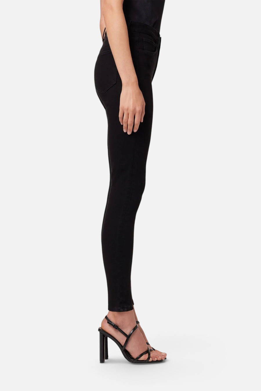Joes Jeans The Snapback Hi Honey Skinny Jeans,  Black – back view