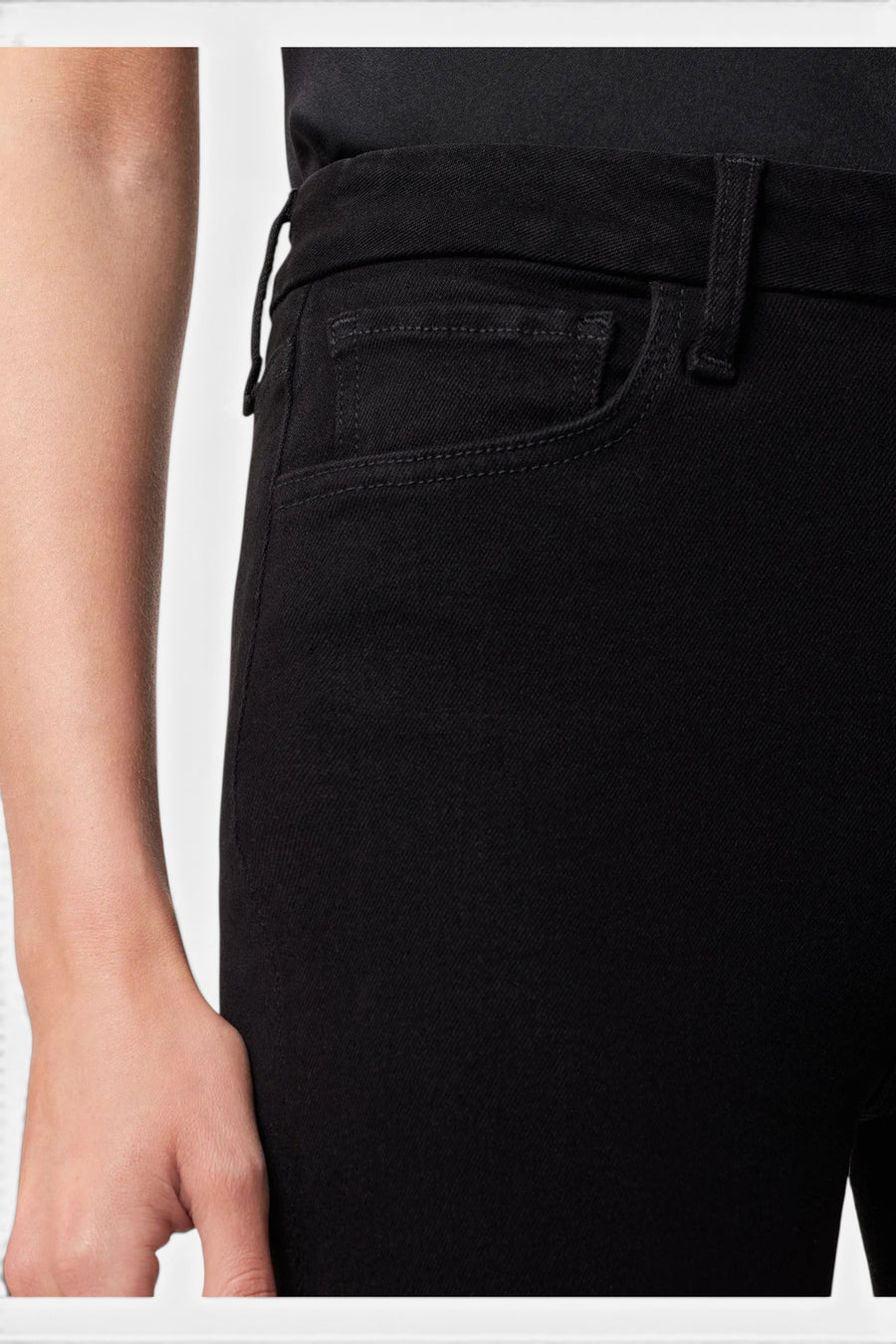Joes Jeans The Snapback Hi Honey Skinny Jeans,  Black – detail