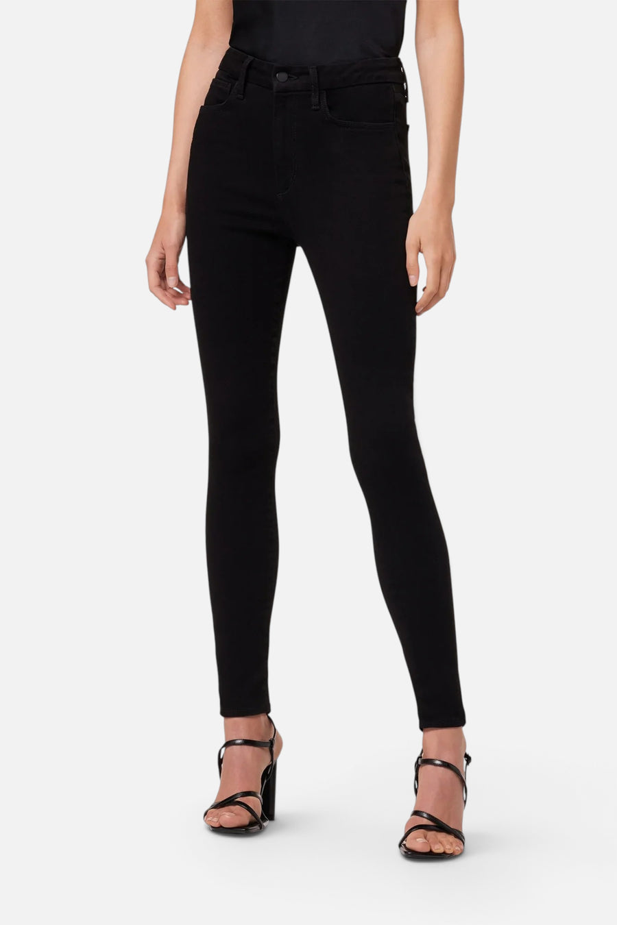 Joes Jeans The Snapback Hi Honey Skinny Jeans,  Black – front view