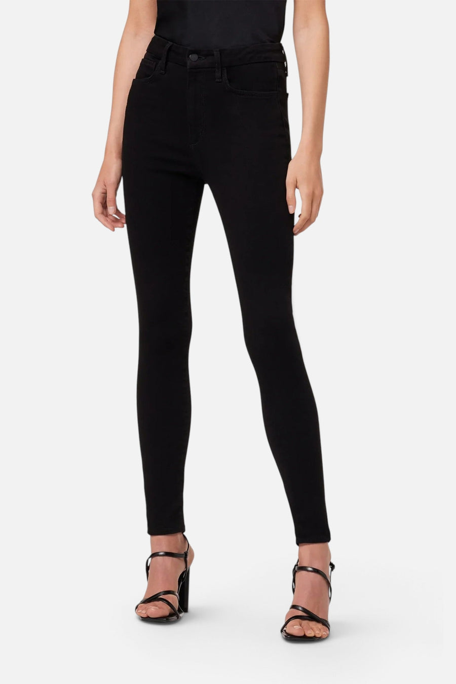Joe's Jeans The Snapback Hi Honey Skinny Jeans in Black – side view