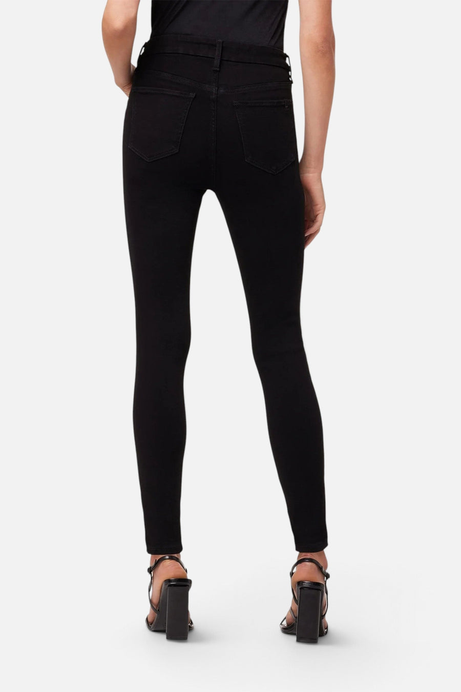 Joe's Jeans The Snapback Hi Honey Skinny Jeans in Black – side view