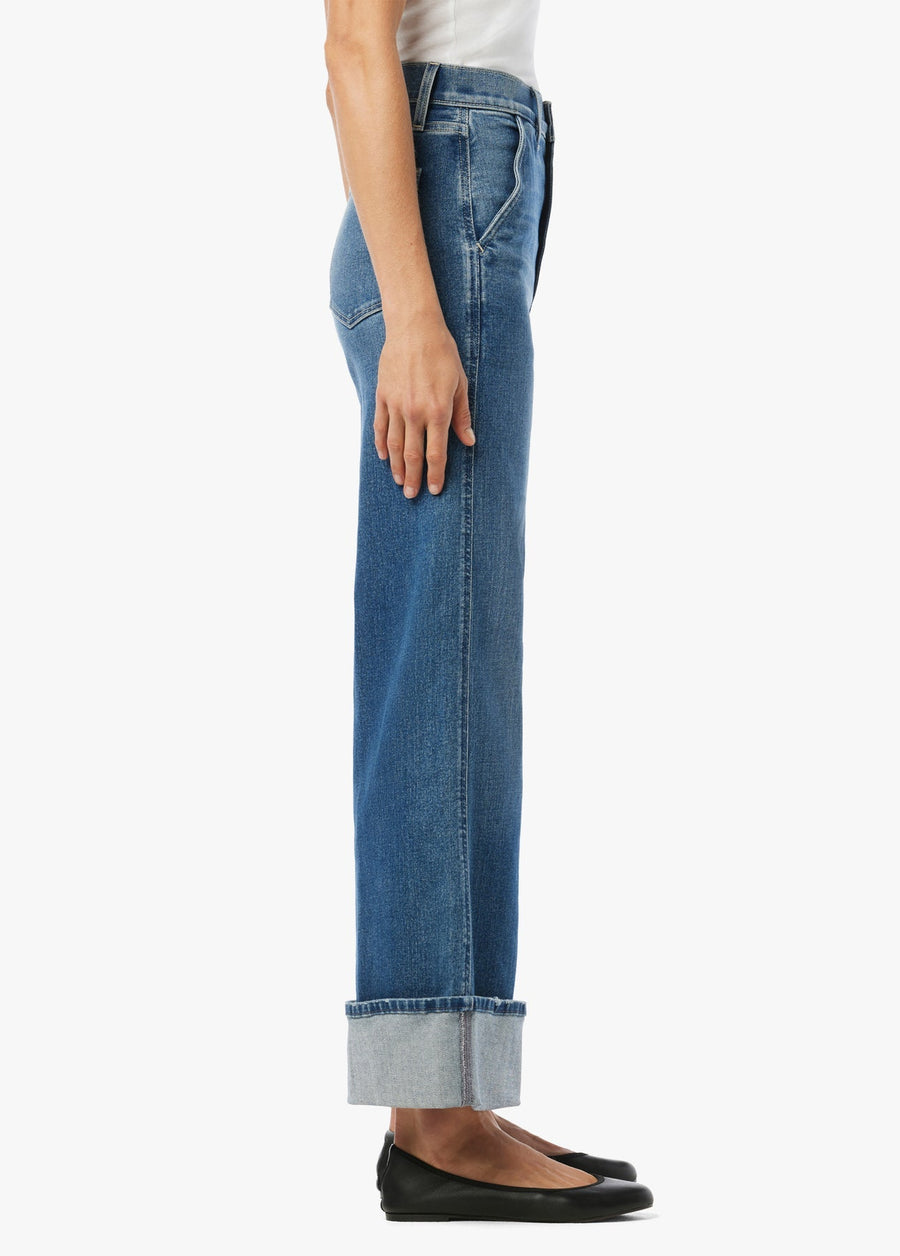 Joes Jeans The Trixie High Rise Wide Leg Trousers in First Bite – back view