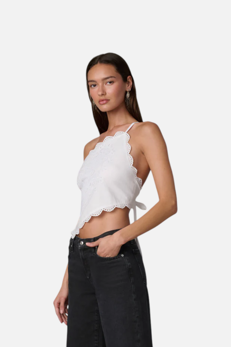 Joes Jeans Tina Top in White – detail
