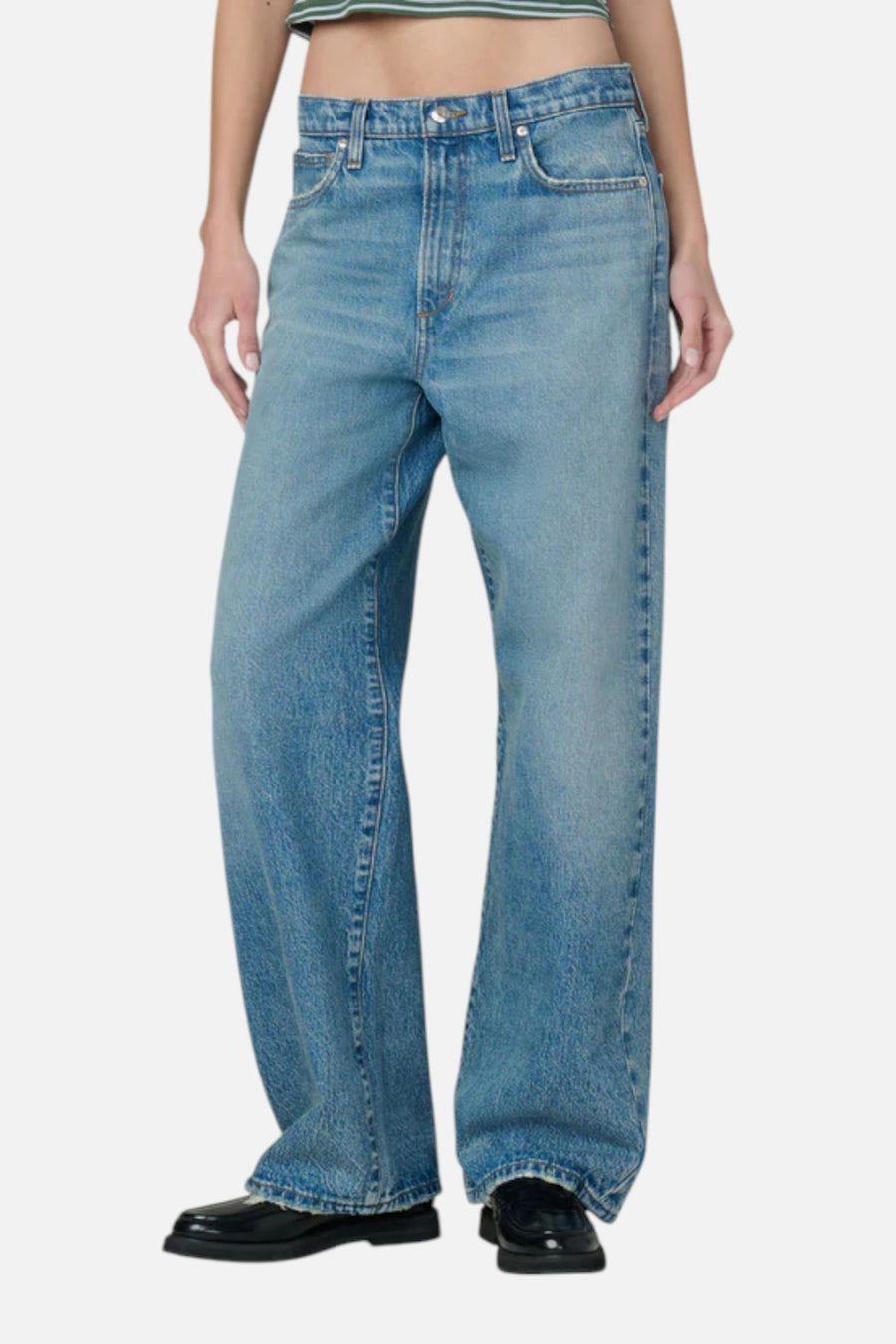 Joes Jeans Women's Ryan Low Slung Baggy in Anonymous – side view