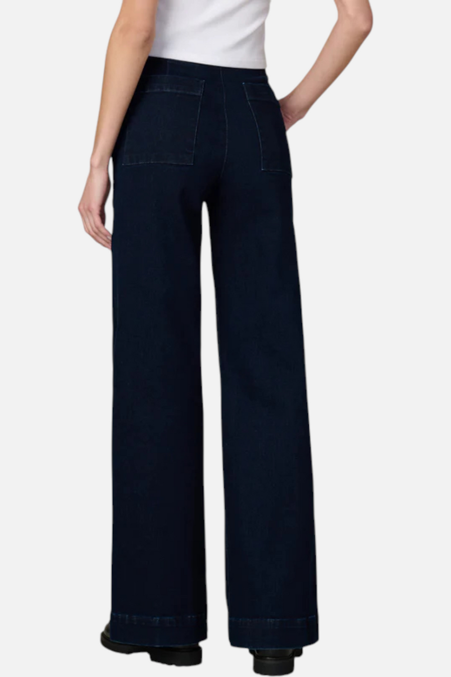 Joes Jeans Women's Side Zip Wide Leg in Don't Worry – back view