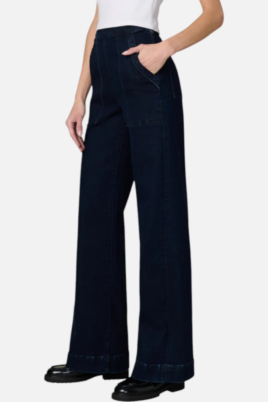 Joes Jeans Women's Side Zip Wide Leg in Don't Worry – side view