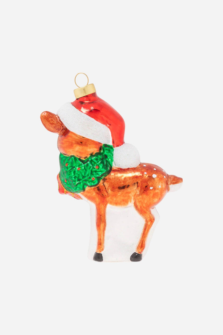 Jolly Reindeer Ornament – back view