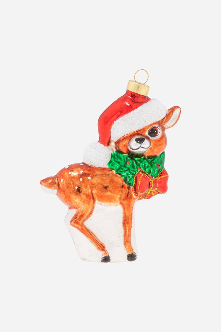 Jolly Reindeer Ornament – front view