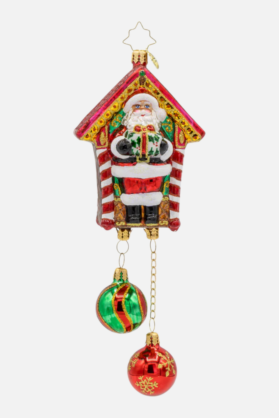 Jolly Timekeeper Ornament – front view
