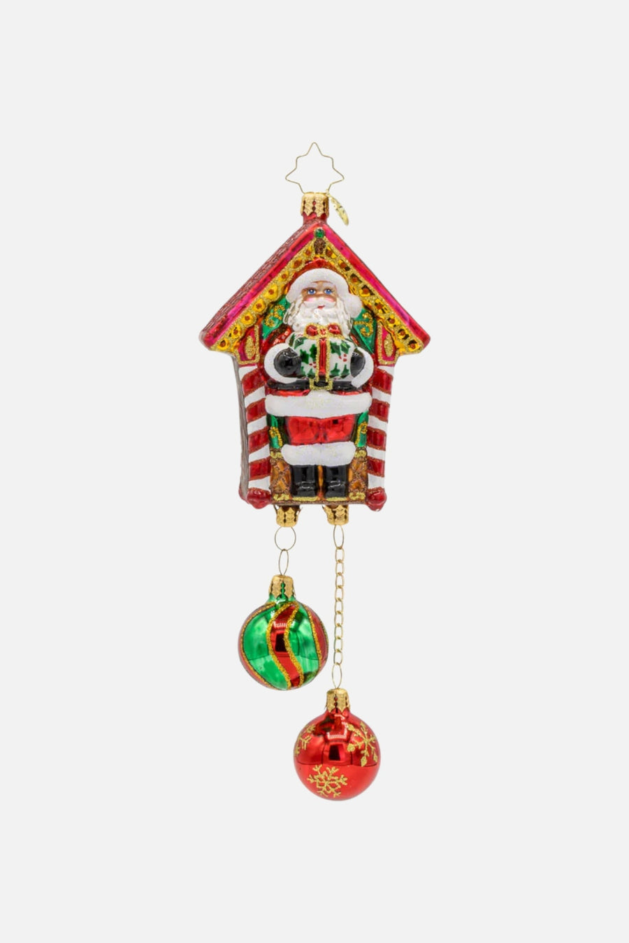 Jolly Timekeeper Ornament – front view