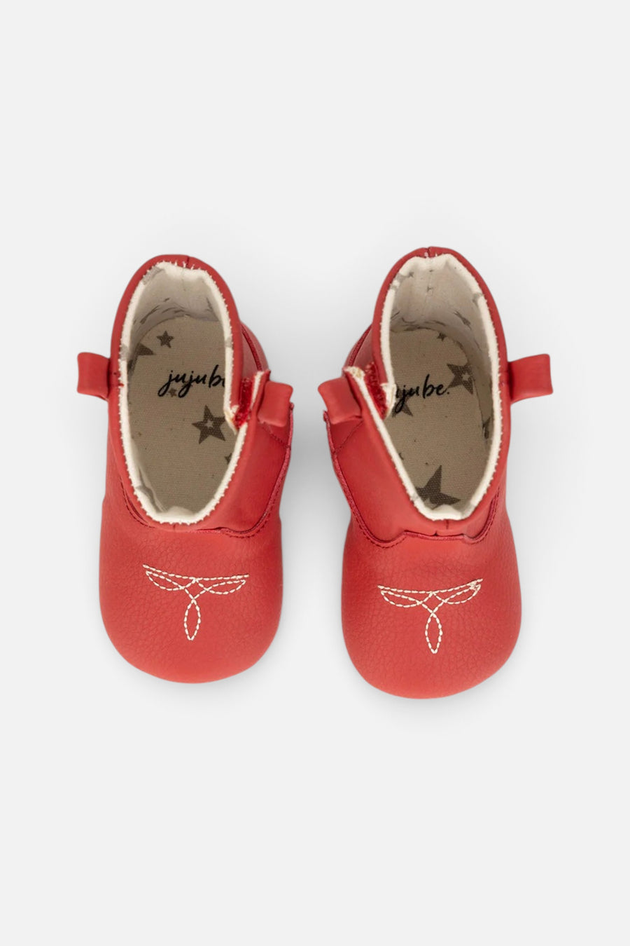 Jujube Eco Steps Western Boots in Cherry Red – side view
