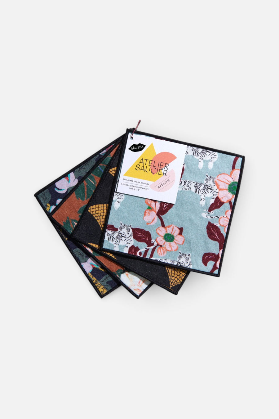 Jungle Book Cocktail Napkin, Set of 4 – back view