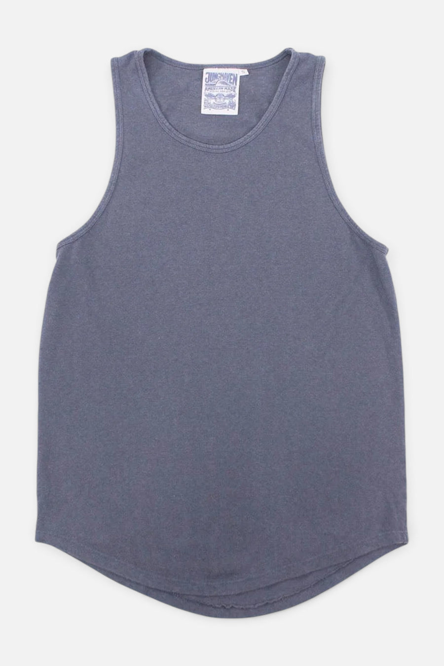 Jungmaven Tank Top in Diesel Gray – front view