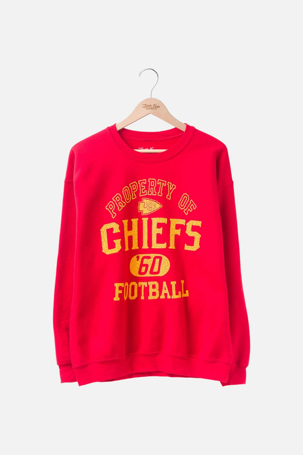 Junk Food Chiefs Property Crewneck in Red