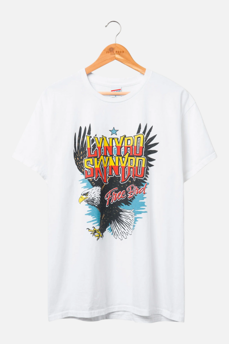 Junk Food Lynyrd Skynyrd Free Bird Tee in White – front view
