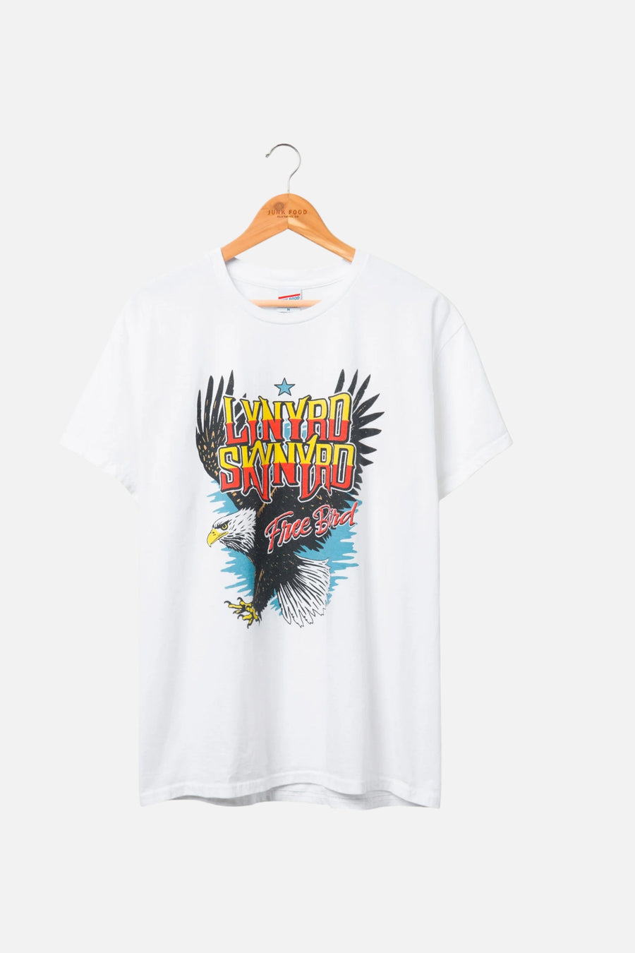 Junk Food Lynyrd Skynyrd Free Bird Tee in White – front view