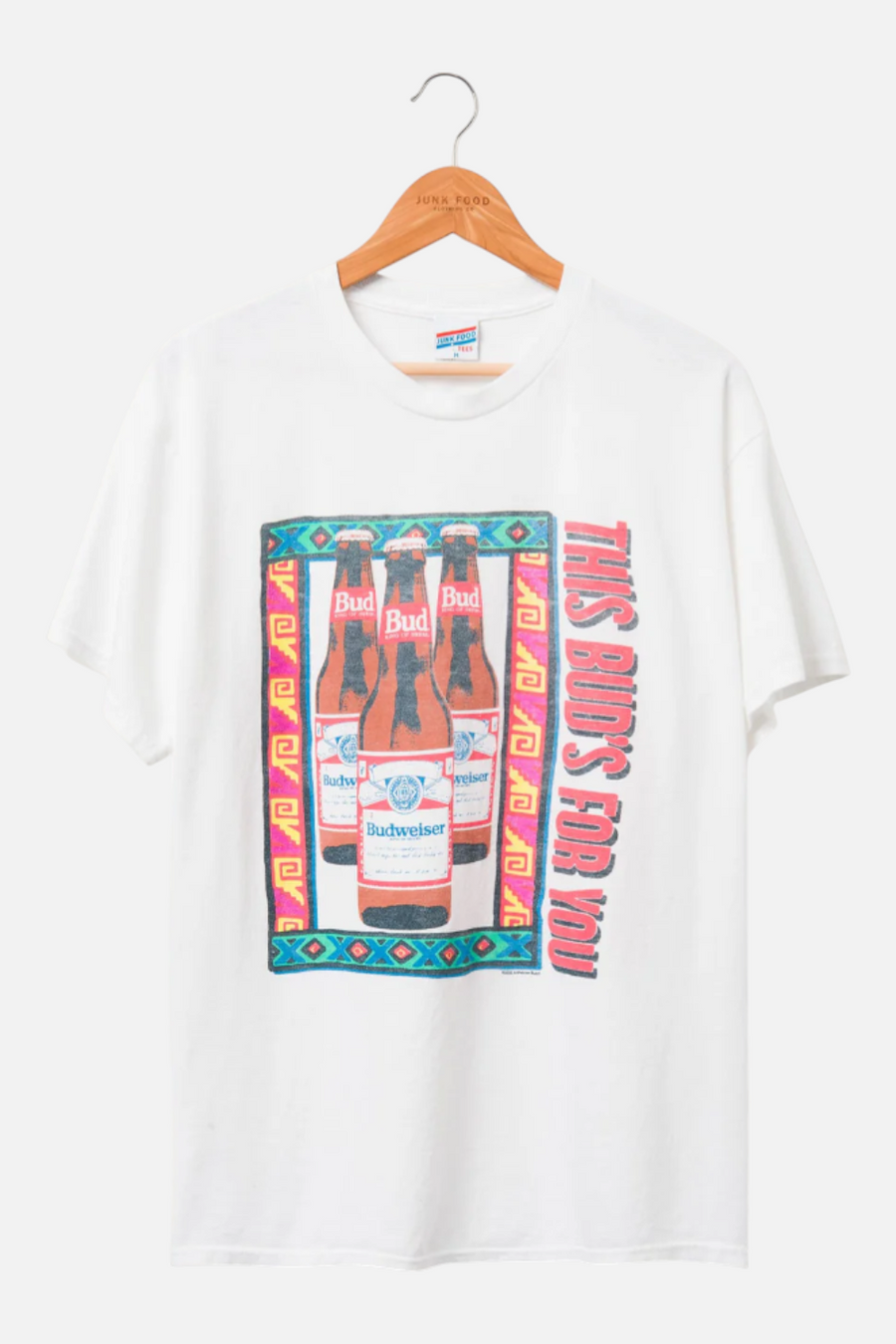 Junk Food This Buds For You Tee in White – front view