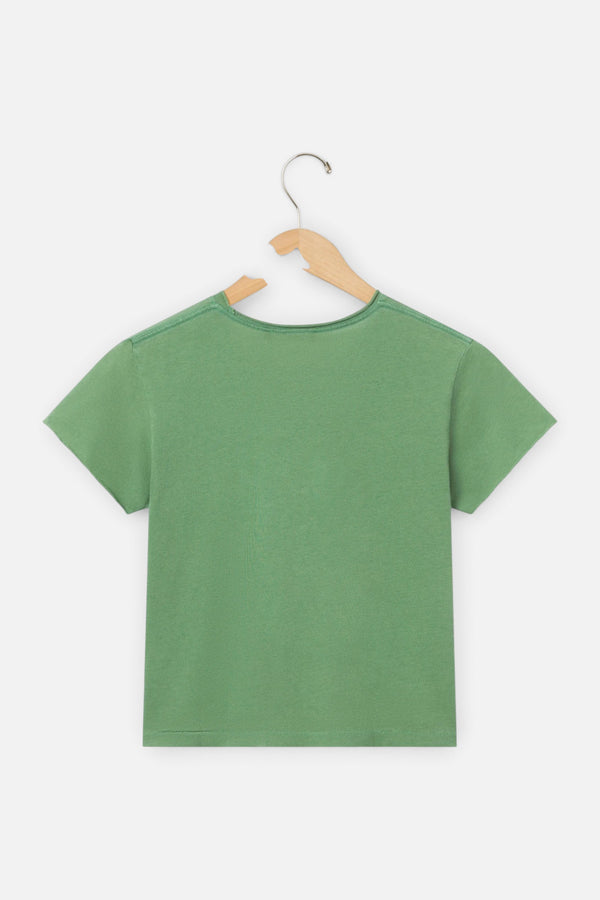 Junk Food Wild Wild West Vintage Baby Tee in Peridot