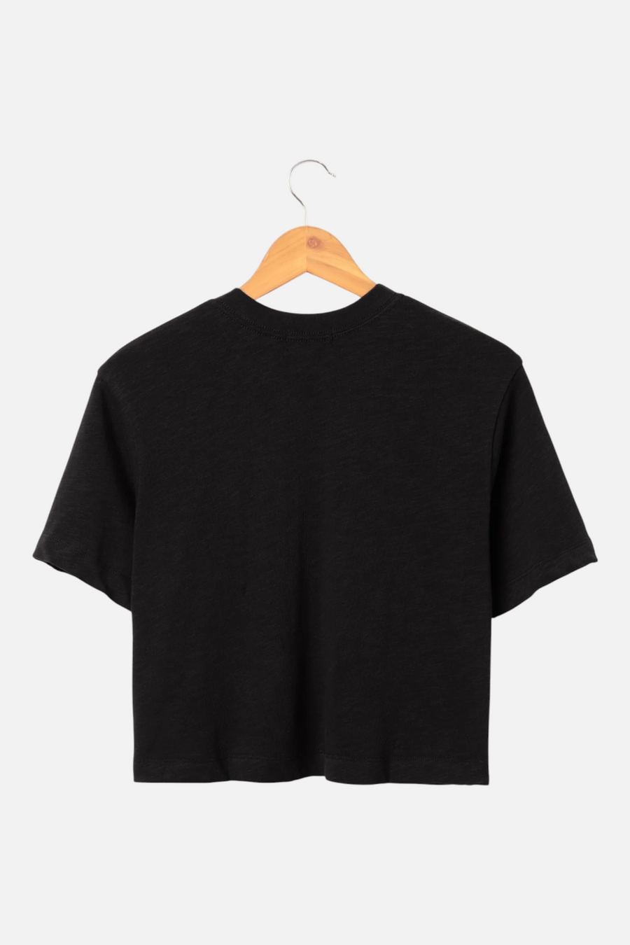 Junk Food Women's Chiefs Blitz Mock Neck Crop Tee in Black – back view