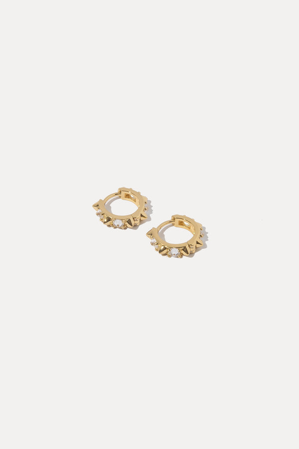 Kaia Huggies Earrings in Gold