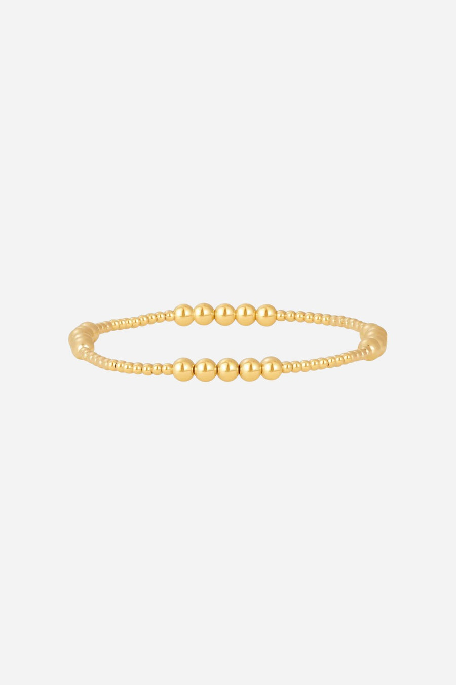 Karen Lazar 2 & 4mm Pattern Signature Bracelet - Size 6.5 – front view