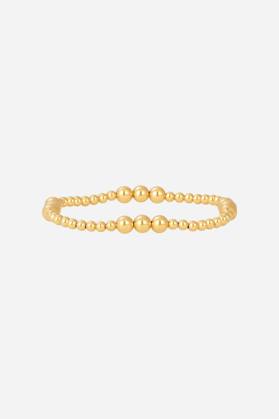 Karen Lazar 3 & 5mm Pattern Signature Bracelet - Size 6.5 – front view