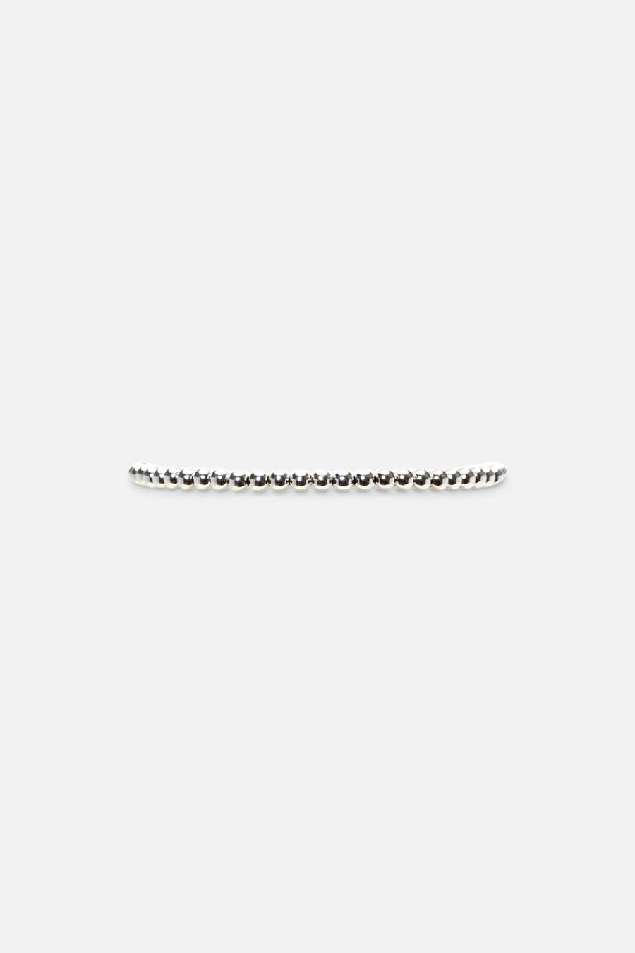 Karen Lazar 3mm Sterling Silver Bracelet – front view