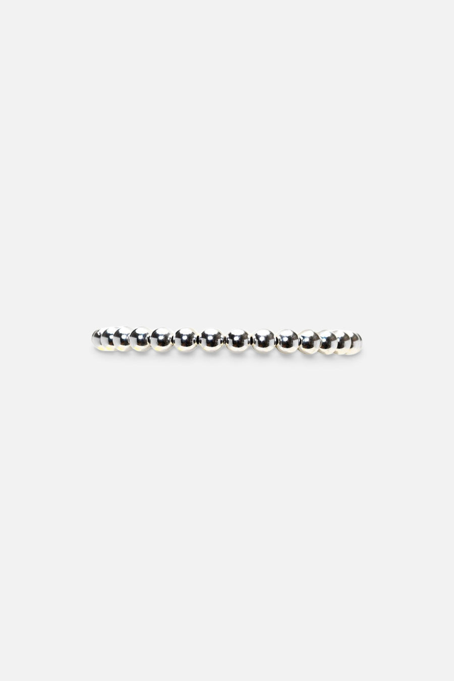 Karen Lazar 5mm Sterling Silver Bracelet – front view